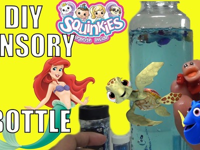 DIY Little Mermaid Finding Dory SENSORY BOTTLE from Disney Ariel Dory