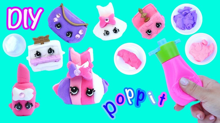 DIY MAKE YOUR OWN SHOPKINS POPPIT TOY Soft n Lite Air Dry Clay Mold It Pop It Create It Activity