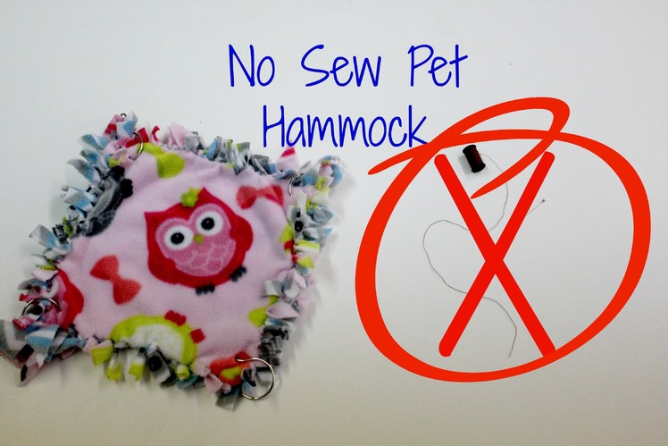 DIY No Sew Pet Hammock