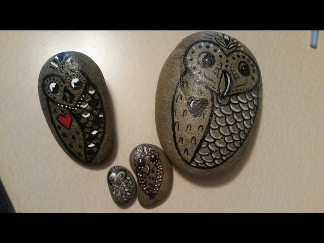 DIY Owl Garden Stones - Easy to Make