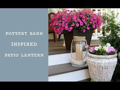 DIY Pottery Barn Inspired Rope Lantern