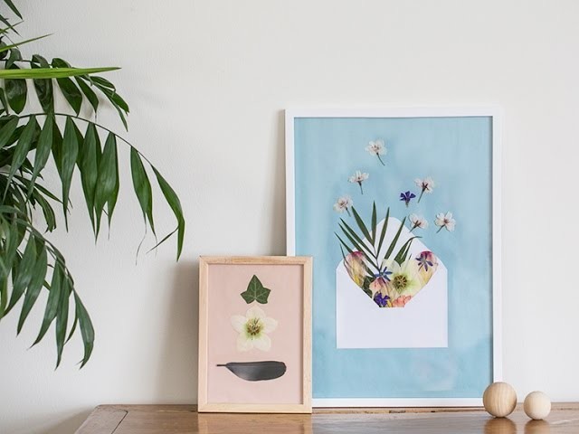 DIY: Pressed flowers in frame by Søstrene Grene