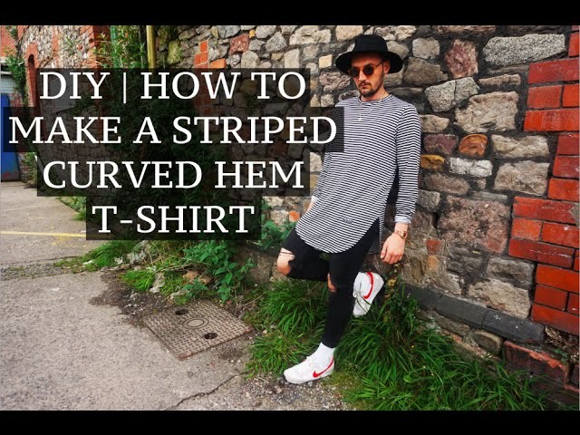 DIY | Striped Curved Hem Tee | Josh Barnett