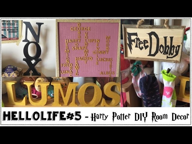 HelloLife #5 - Harry Potter DIY Room Decor