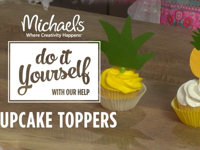 Pineapple Decor: Cupcake Toppers | DIY Summer Party | Michaels