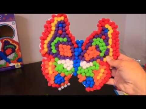 Pom Pom Pictures Butterfly DIY Craft Learning Colours
