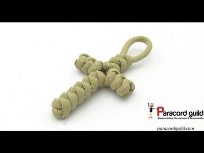 Snake knot paracord cross