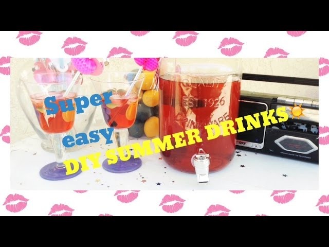 Super easy DIY summer drinks | SHANY monroy