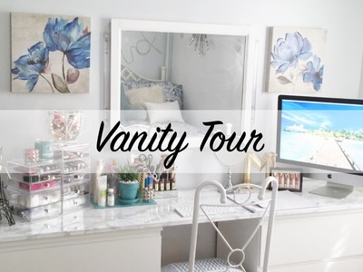 Vanity Tour | DIY Ikea Vanity | Makeup Organization