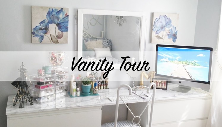 Vanity Tour | DIY Ikea Vanity | Makeup Organization