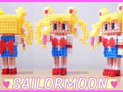 3D Perler Bead Tutorial Sailor Moon!