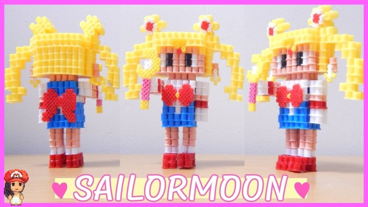3D Perler Bead Tutorial Sailor Moon!