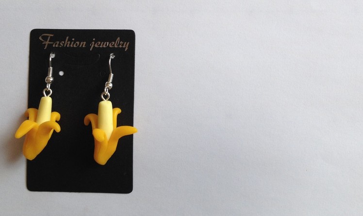 Banana Earrings Sculpting Polymer Clay Guide - Kolczyki z Modeliny