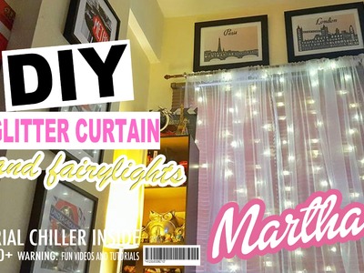 DIY CURTAINS WITH FAIRY LIGHTS (DO IT YOURSELF)