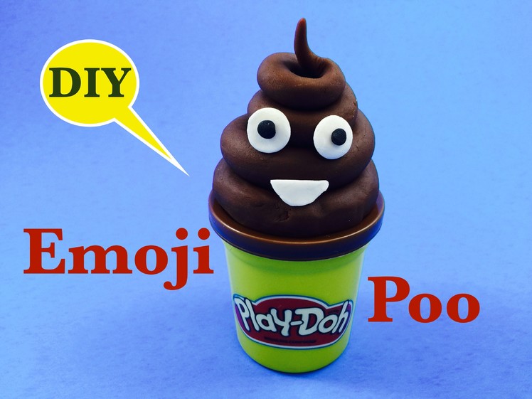 DIY EMOJI POOP- how to make play doh poo emoji by Boogie Kids