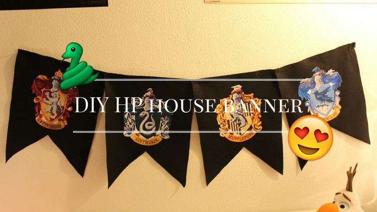 DIY Harry Potter house banner