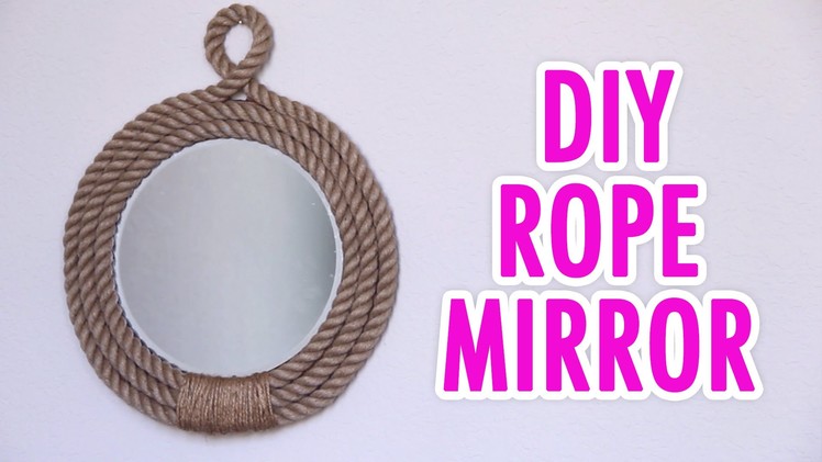 DIY Nautical Rope Mirror - HGTV Handmade