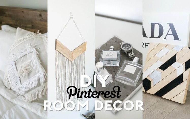 DIY Pinterest Inspired Room Decor! Minimal & Easy!