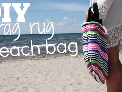 DIY Rag Rug Beach Bag