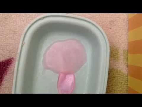 Diy slime with shampoo and salt.