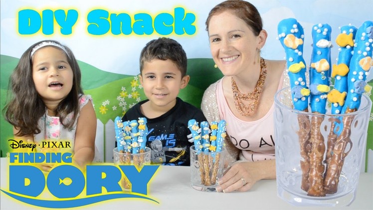 Finding Dory Pretzel Rods - DIY Snack - Kid Friendly Toys