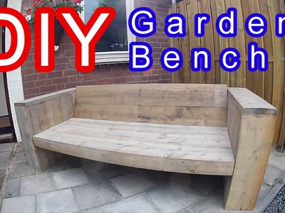 How to Build an Garden lounge Seat Sofa XL - time lapse Modern scaffold planks