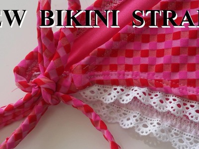 How to sew stretch bikini straps