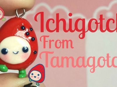Ichigotchi | Tamagotchi | Polymer Clay ɞ