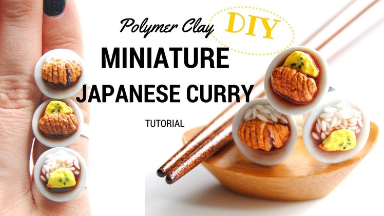 MINIATURE Polymer Clay Coco Curry, JAPANESE CURRY, I MISS JAPAN SERIES