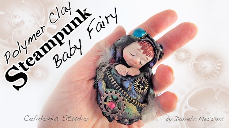 Polymer Clay Steampunk Baby Fairy