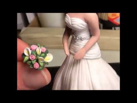 Polymer Clay Wedding Cake Topper Progression-Wishing Well Workshop