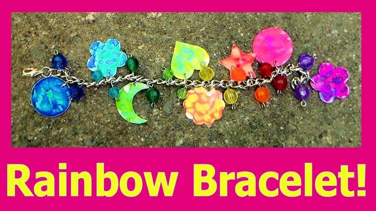 Rainbow Charm Bracelet Using Dies & Markers!