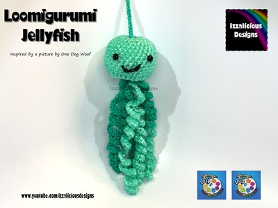 Rainbow Loom Loomigurumi Jellyfish or Squid - amigurumi using Rainbow Loom Rubber Bands #loomigurumi