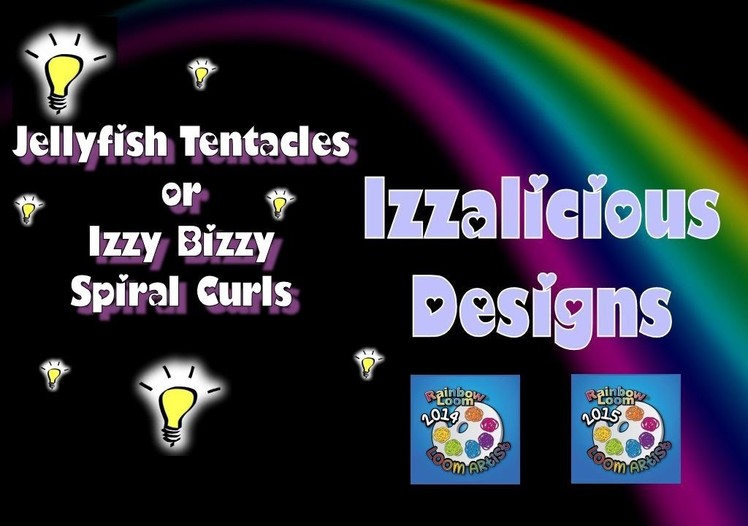 Rainbow Loom Loomigurumi Tentacle or Spiral for Jellyfish | Octopus | Squid or Izzy Bizzy doll hair