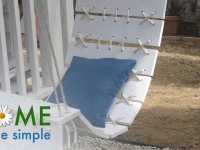 Upgrade Your Porch With This DIY Floating Plank Chair | Home Made Simple | Oprah Winfrey Network
