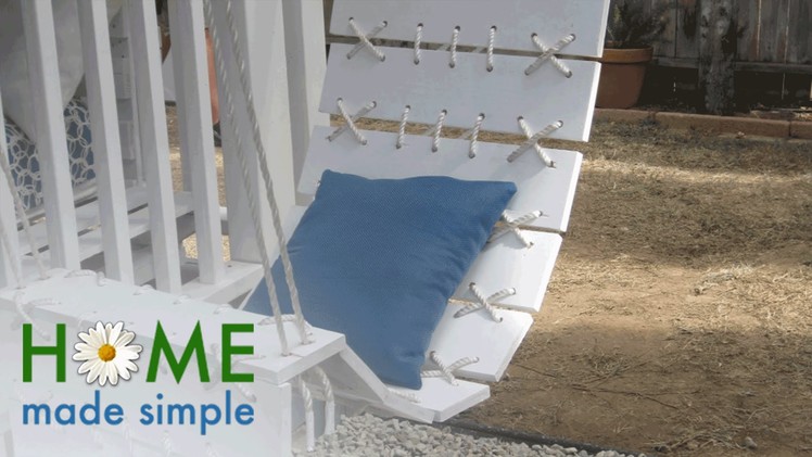 Upgrade Your Porch With This DIY Floating Plank Chair | Home Made Simple | Oprah Winfrey Network