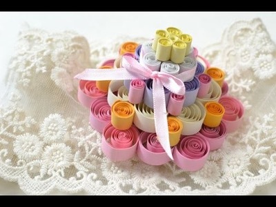 3D Quilling Paper Cake