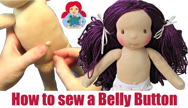 DIY | Belly Button Tutorial (Waldorf Dolls, Cloth Dolls) | Sami Doll Tutorials