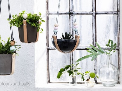 DIY by Panduro Hanging pot holders with leather