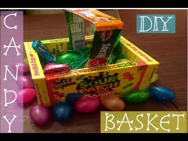 DIY EDIBLE CANDY BASKET (GREAT FOR EASTER. PARTY FAVORS)