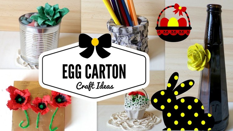 DIY Five Egg Carton Craft Ideas & Hacks | Recycling Project | by Fluffy Hedgehog