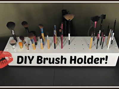 DIY Makeup Brush Holder| Collab With Life of a Mad Typer