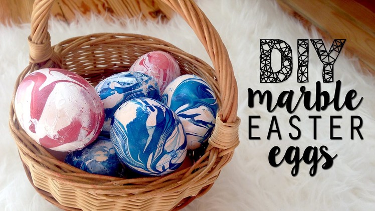 DIY MARBLE LOOK EASTER EGGS | DECORATION
