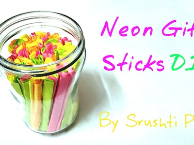 DIY Neon Gift Sticks | Srushti Patil