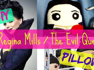 DIY ONCE UPON A TIME - REGINA.EVIL QUEEN PILLOW. FREE TEMPLATE!