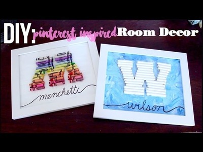 DIY Pinterest Inspired Crayon Letter Frame