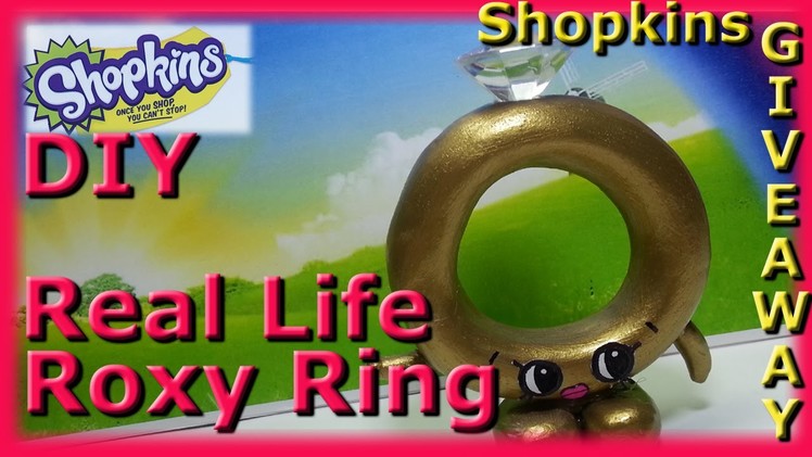 DIY Shopkins Roxy Ring! Shopkin Season 3,Shopkin videos,inspired by cookie swirl c