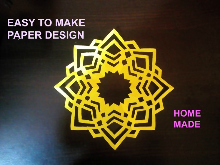 Easy to make | Paper Design | Best Kirigami Art Tutorial