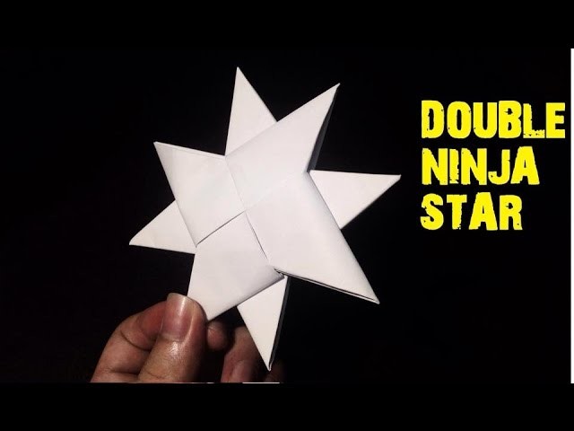 How To Make a Paper Double Ninja Star - Origami (Easiest Way)