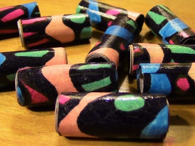 Making Paper Beads from My Doodle Art (Speed Beading)